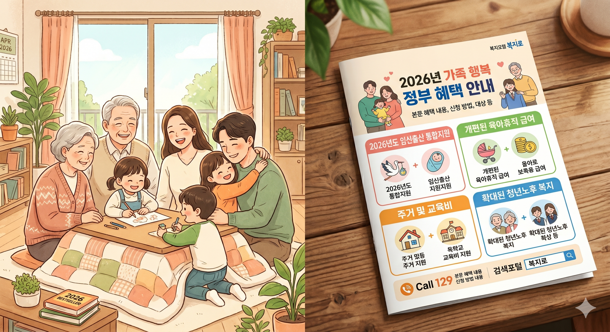 2026년 한부모 가정 정부지원금 지원 혜택 인포그래픽