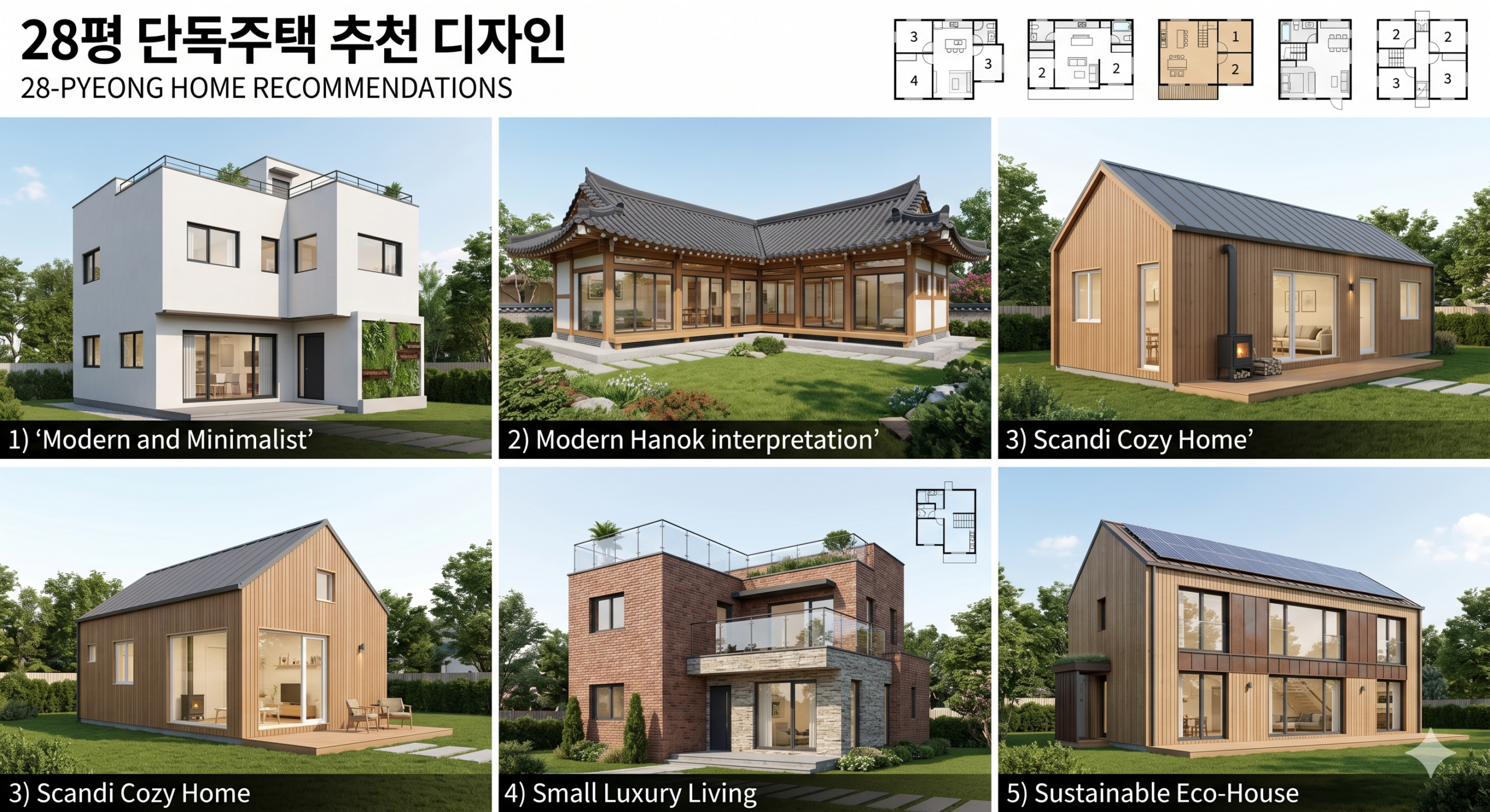 이천 부발 전원주택 28평형 비교
